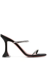 Amina Muaddi Gilda 95mm iridescent-glitter mules - Nero