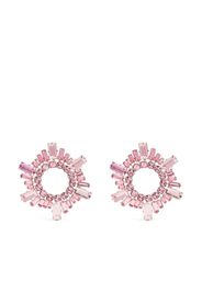 Amina Muaddi Begum Mini circular drop earrings - Rosa