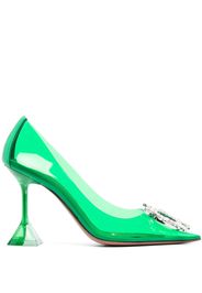 Amina Muaddi Pumps Begum Glass 95mm - Verde