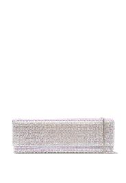 Amina Muaddi Clutch Paloma con decorazione di cristalli - Argento