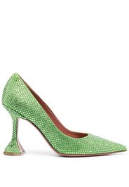 Amina Muaddi Ami rhinestone-embellished pumps - Verde