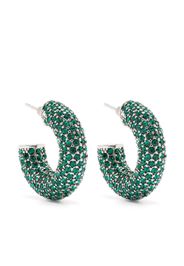 Amina Muaddi crystal-embellished earrings - Argento