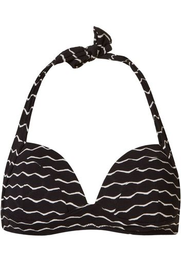 Amir Slama striped bikini top - Nero