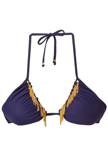 Amir Slama triangle bikini top - Blu