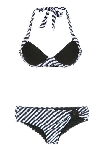 striped bikini set