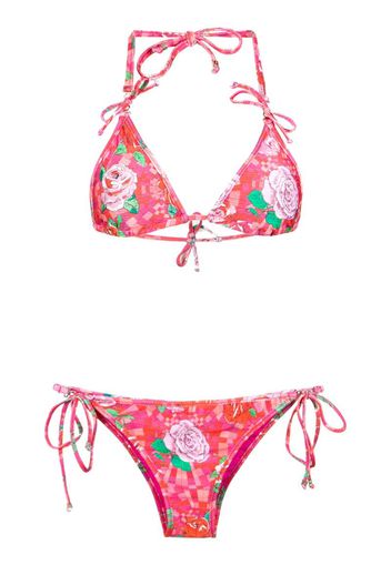 floral print bikini set
