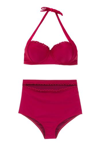 Bikini con slip a vita alta