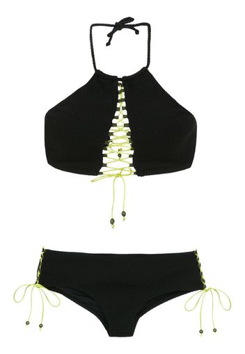 Top bikini con lacci