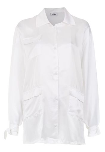 silk oversized shirt