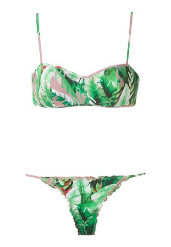 flower print bikini set