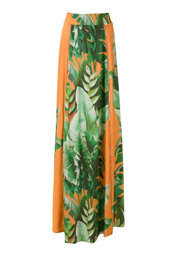 printed maxi skirt