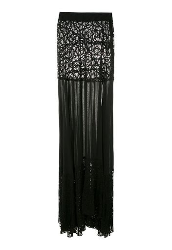 lace panels maxi skirt