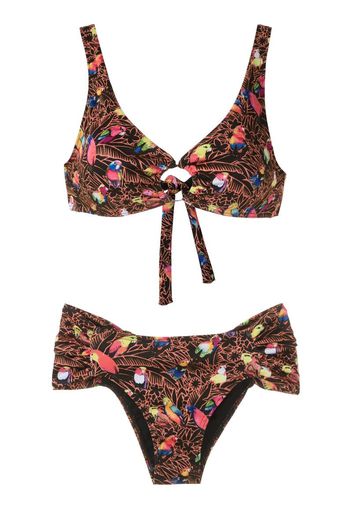 Set bikini con stampa