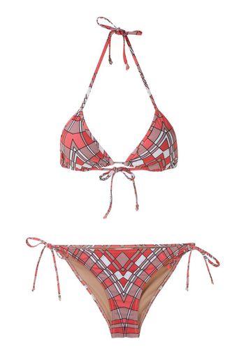 Bikini a triangolo con stampa