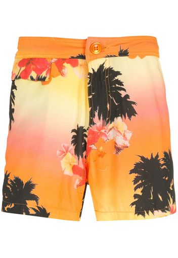 Amir Slama Shorts Ilha de Hibiscus - Multicolore