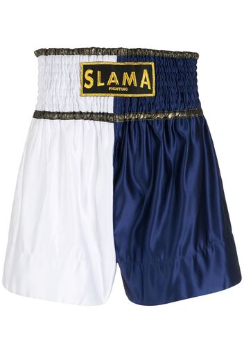 Amir Slama Shorts con logo - Blu
