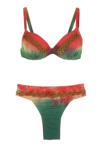 Amir Slama Bikini con fantasia tie dye - Multicolore