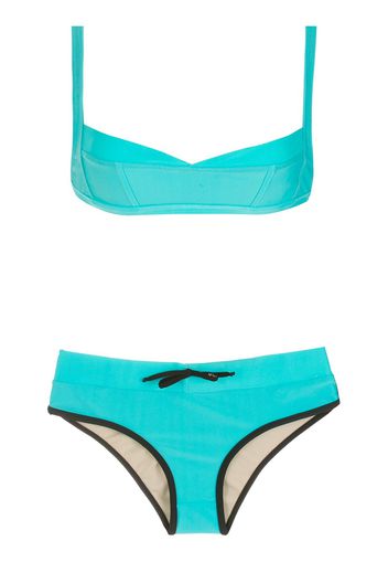 Amir Slama Bikini con dettaglio cut-out - Blu