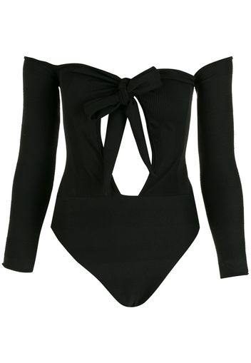 Amir Slama Costume intero con dettaglio cut-out - Nero