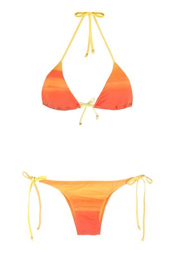 Amir Slama Bikini a righe - Arancione