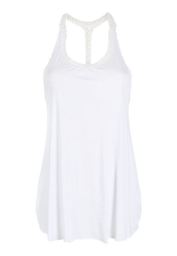 Amir Slama Blusa smanicata - Bianco