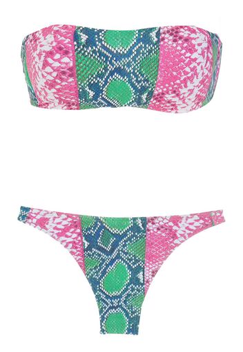 Amir Slama Bikini con stampa - Verde