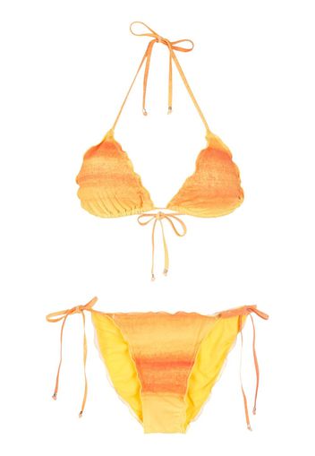 Amir Slama Bikini con ruches - Giallo