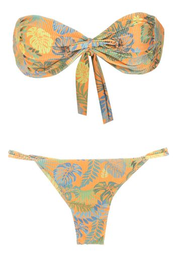 Amir Slama Bikini con stampa - Arancione