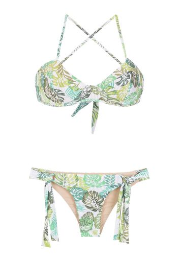 Amir Slama Bikini con stampa - Verde