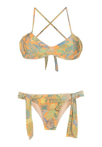 Amir Slama Bikini con stampa - Arancione