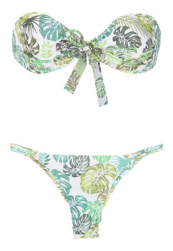 Amir Slama Bikini con stampa - Verde