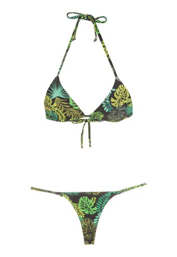 Amir Slama Bikini con stampa - Verde