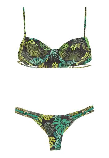 Amir Slama Bikini con stampa - Verde