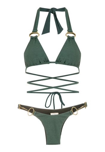 Amir Slama Bikini a portafoglio - Verde