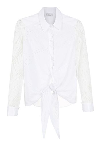 Amir Slama Camicia con inserti - Bianco