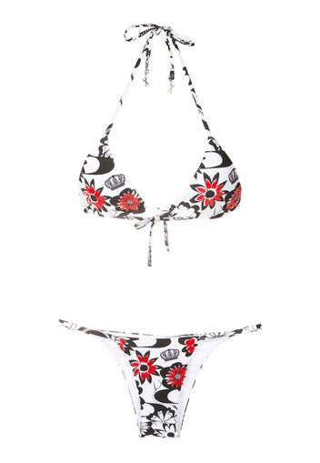 Amir Slama Set bikini a fiori - Multicolore