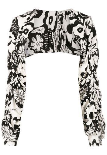 Amir Slama Blusa a fiori - Nero