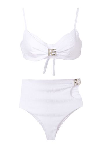 Amir Slama Bikini con dettaglio cut-out - Bianco