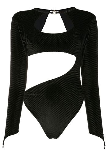 Amir Slama Body con dettaglio cut-out - Nero