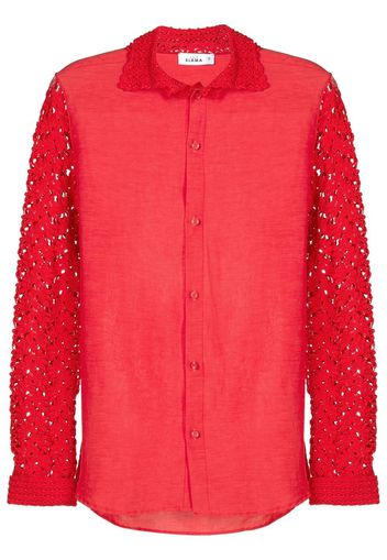 Amir Slama Camicia a fiori - Rosso