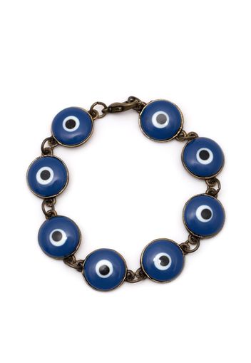 Amir Slama Bracciale con pendente Evil Eye - Blu