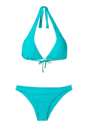 Amir Slama Bikini con scollo all'americana - Blu