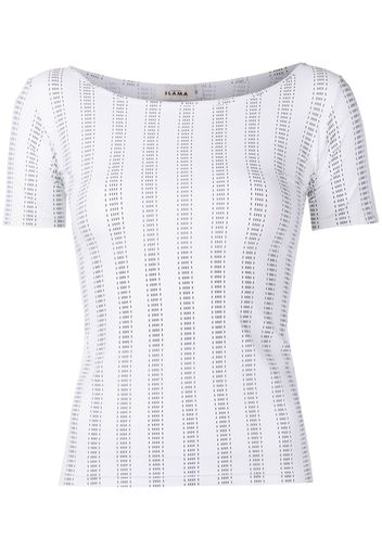 Amir Slama T-shirt a righe - Bianco