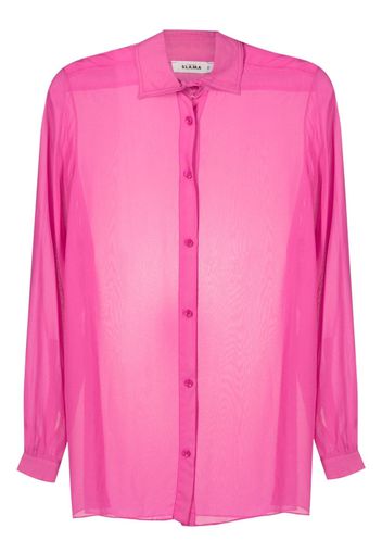 Amir Slama Camicia semi trasparente - Rosa