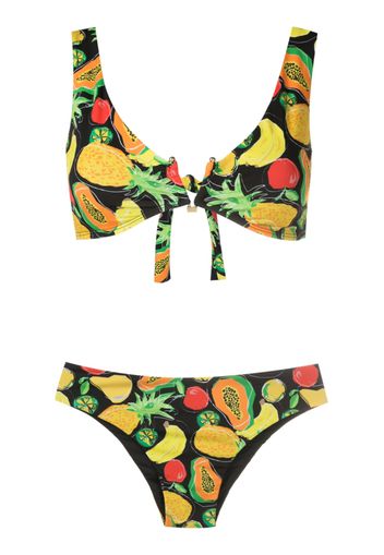 Amir Slama Set bikini con stampa - Multicolore