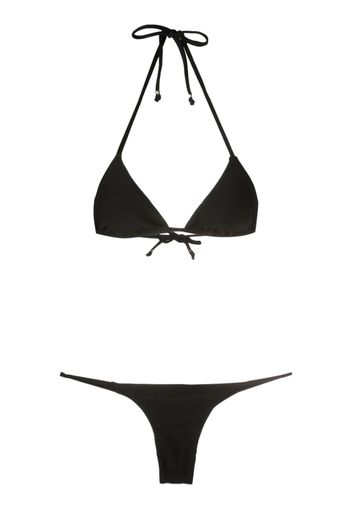Amir Slama halterneck tie-fastening bikini - Nero