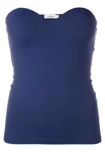 Amir Slama Top senza spalline - Blu