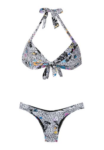 Amir Slama Bikini con stampa grafica - Multicolore