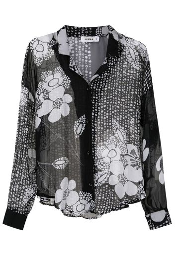 Amir Slama Camicia a fiori - Nero