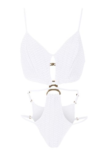 Amir Slama Costume intero con dettaglio cut-out - Bianco